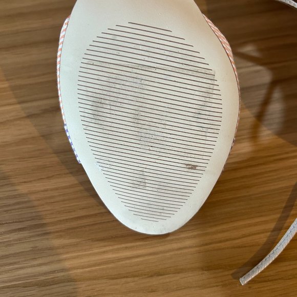 Anthropologie Billy Ella Size 10 Striped Lace up Heels - Picture 8 of 8